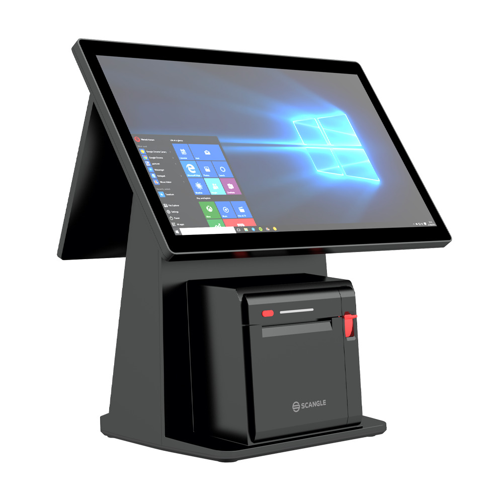 Scangle D2 Kassensystem Touch POS Terminal With inbuilt 80mm Thermal Printer
